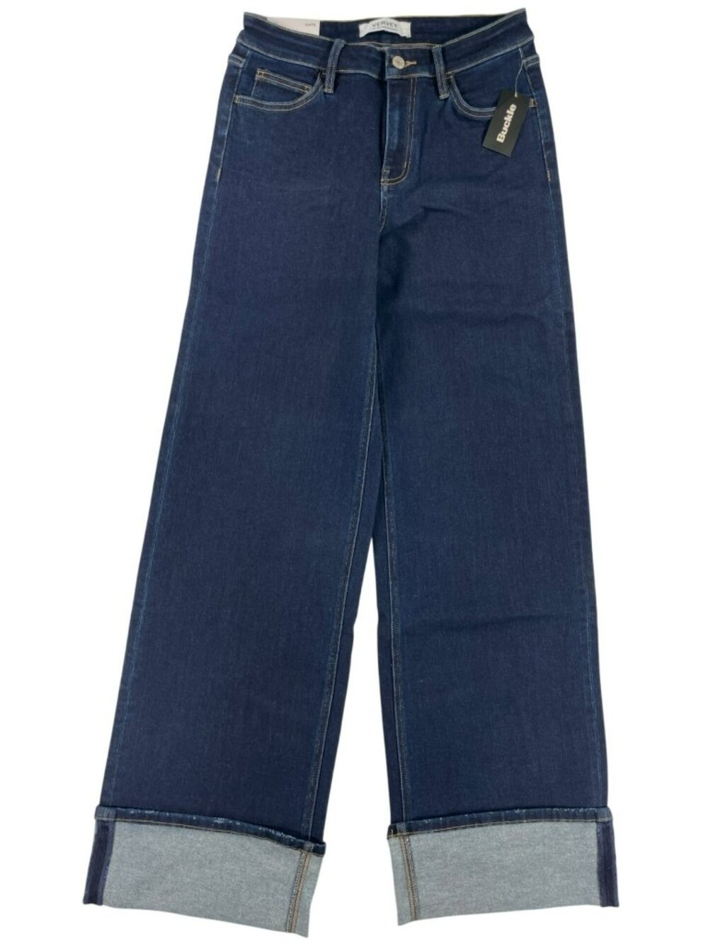 Vervet By Flying Monkey Kate Mid-Rise Wide Leg Denim Jeans Women's Sz 29x34 NEW